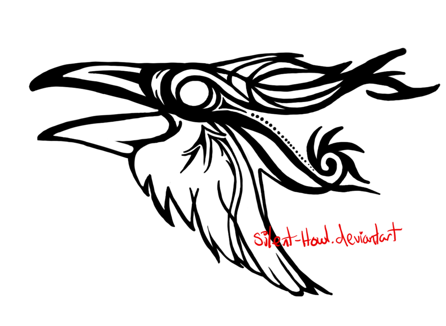 900x659 Collection Of Free Raven Drawing Tribal Download On Ui Ex