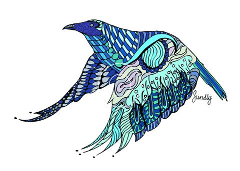 480x343 Christine Sundly Blue Raven Ravens Fine Art Alaska