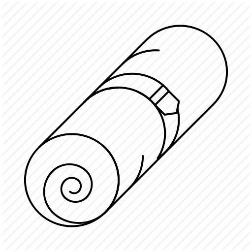 512x512 Bedroll, Camping, Sleep Icon
