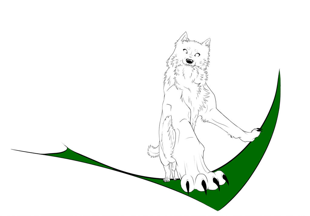 1024x714 Wolf Outline Ii