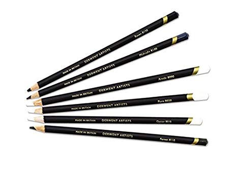 466x367 derwent artists black white colouring pencils with sharpener