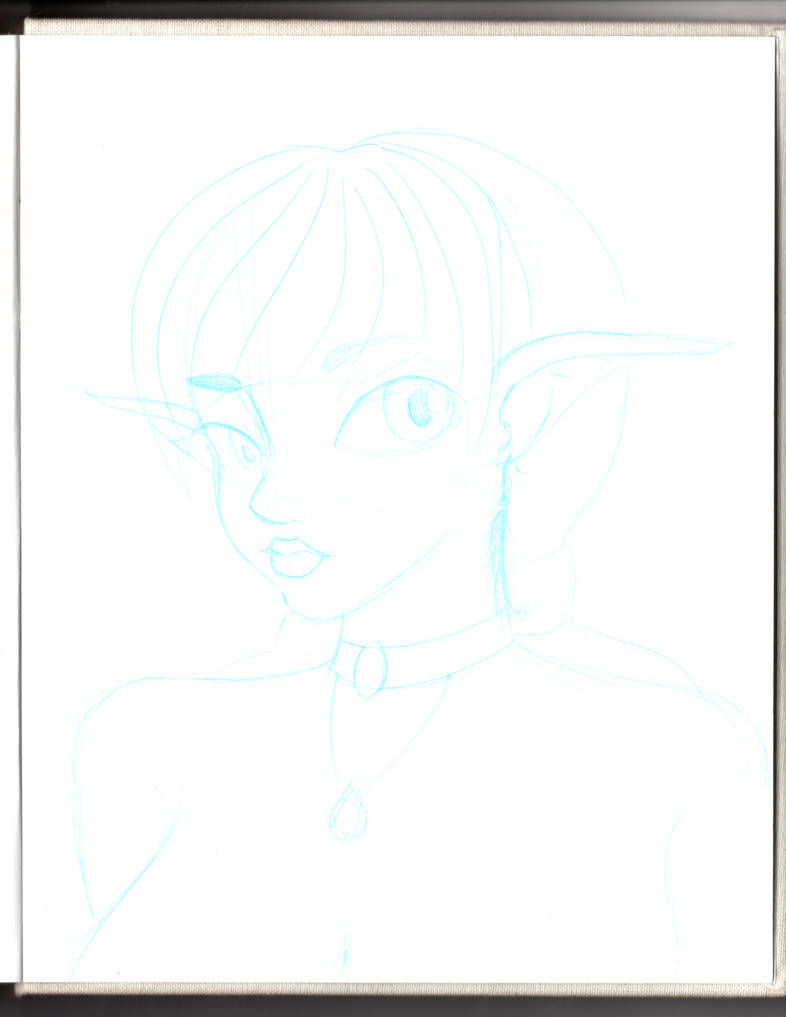 786x1017 Light Blue Pencil Sketches