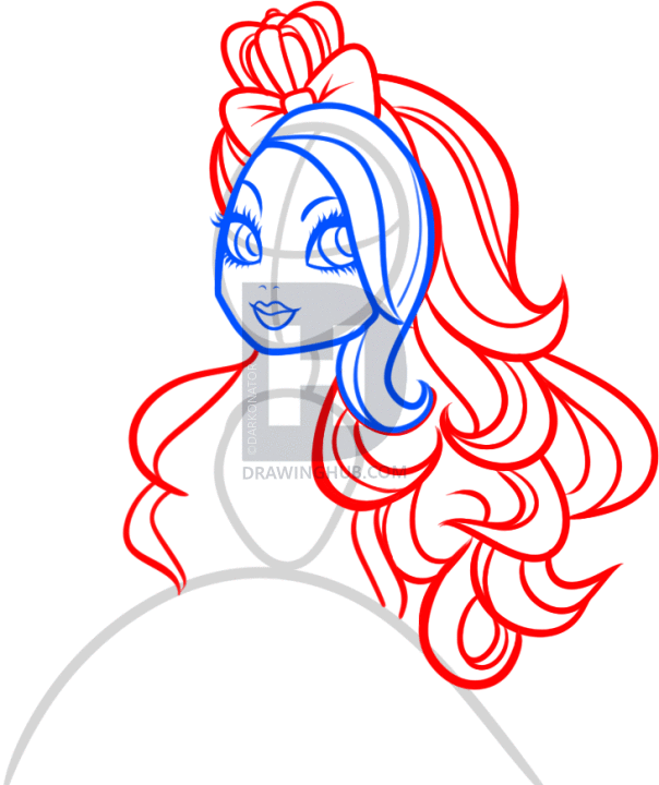 604x720 How To Draw Apple White, Ever After High, Step