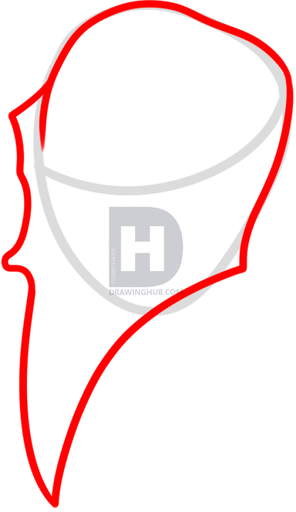 416x720 How To Draw A Crow Skull, Step