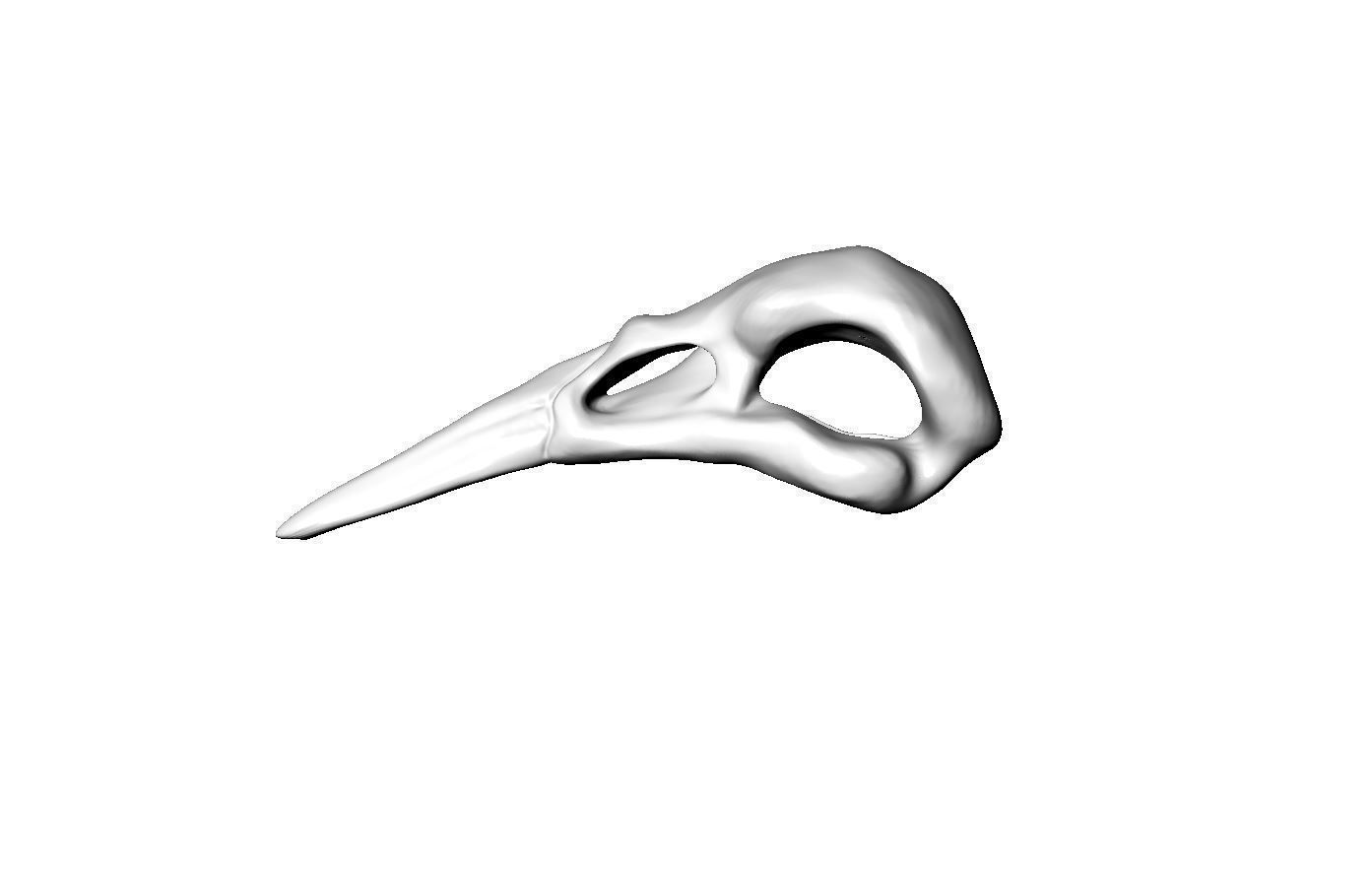 1393x887 Raven Skull Printable Model Cgtrader