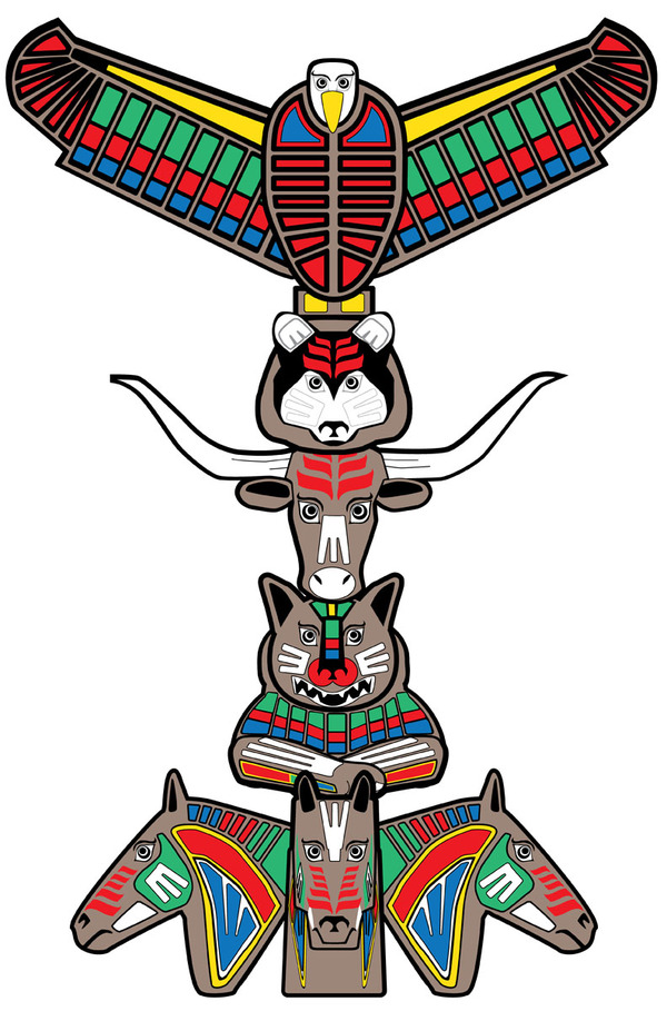 600x927 Totem Pole Raven Tattoo