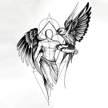 375x375 Original Raven Tattoo Designs