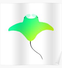 210x230 Manta Ray Drawing Posters Redbubble