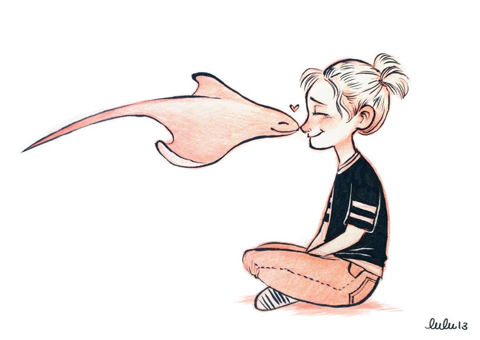 936x662 Inktober Day Manta Ray Kishes Source Lulusketches Character