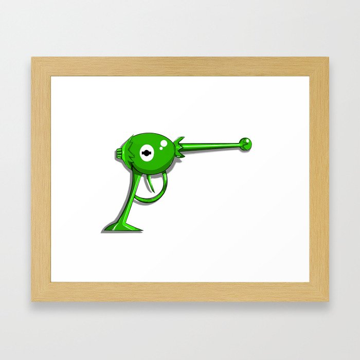 700x700 Muppets Inspired Kermit Ray Gun Framed Art Print