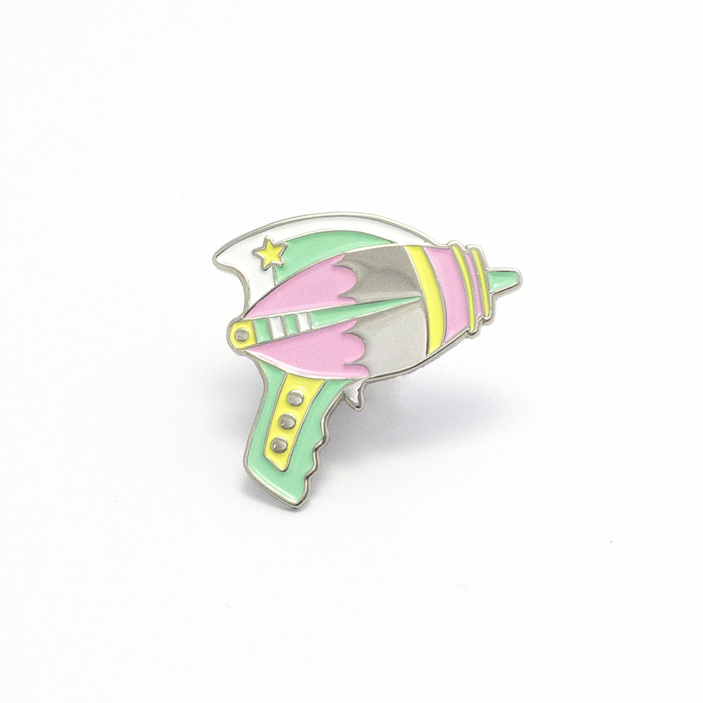 1000x1000 Pastel Ray Gun Pin