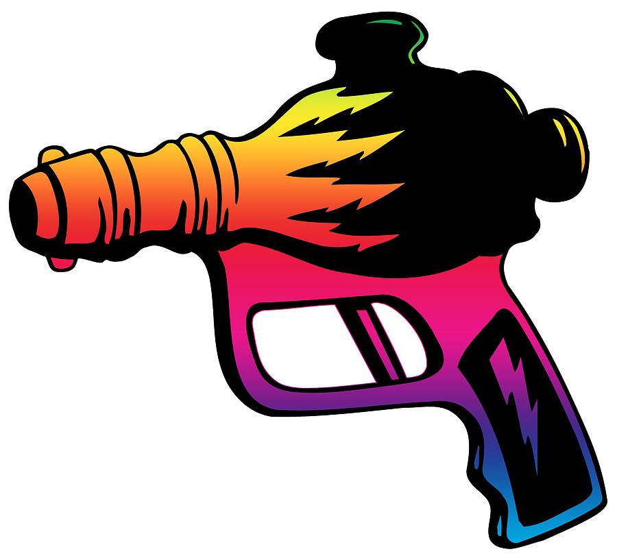 900x814 Ray Gun, Full Color Spectrum, Super Smooth Rainbow Gradient