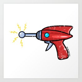 264x264 Ray Gun Art Prints