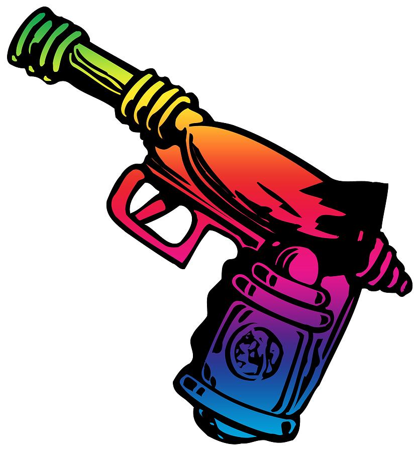 836x900 Vibrant Phaser Ray Gun, Full Color Spectrum, Super Smooth