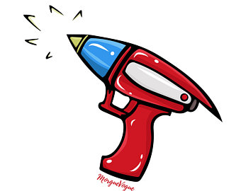 340x270 Silver Ray Gun Etsy