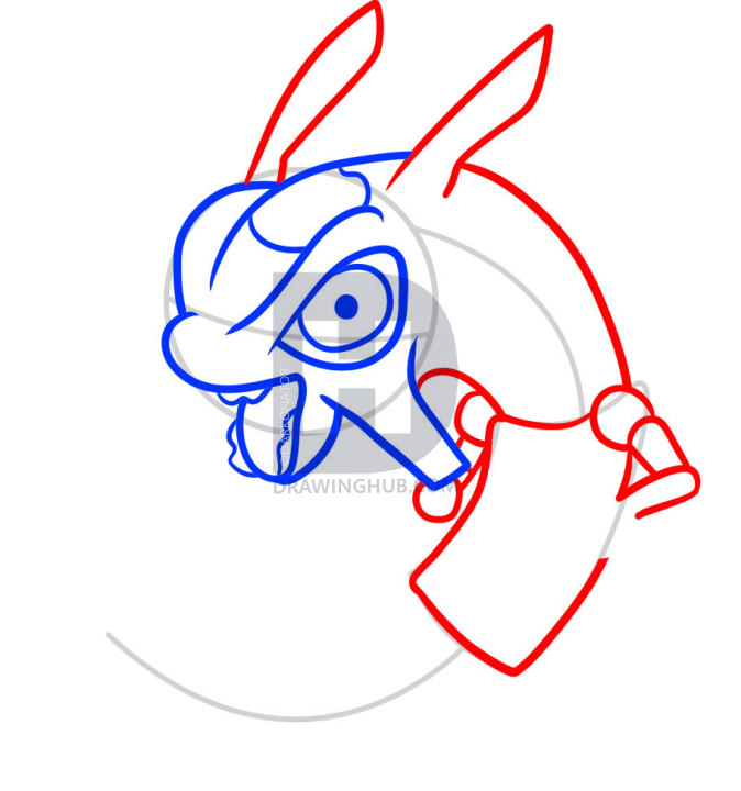 674x720 How To Draw Chibi Rayquaza, Rayquaza, Step