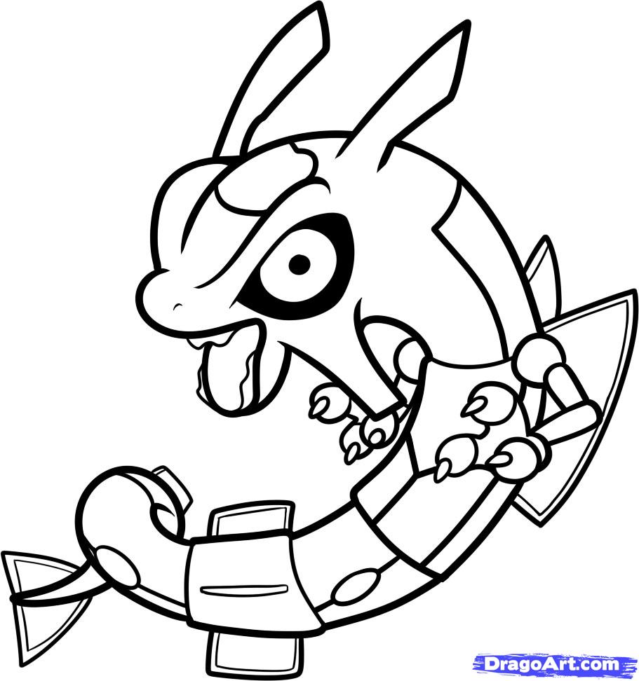 911x972 How To Draw Chibi Rayquaza, Rayquaza, Step