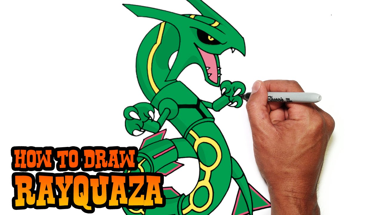 1280x720 How To Draw Rayquaza Pokemon