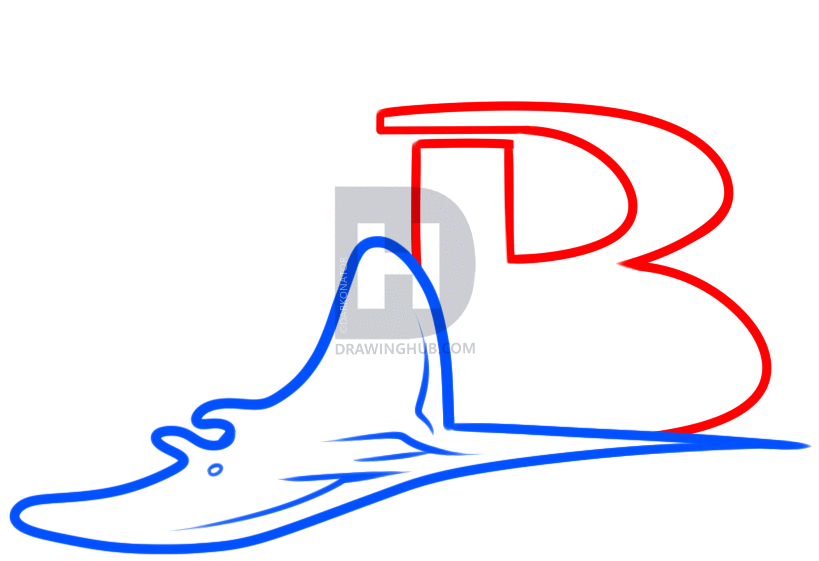 819x561 how to draw the tampa bay rays, step