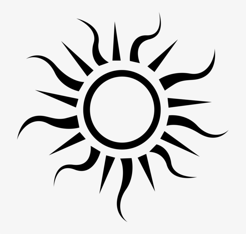 820x780 Vector Illustration Of Sun Shining With Heat Rays