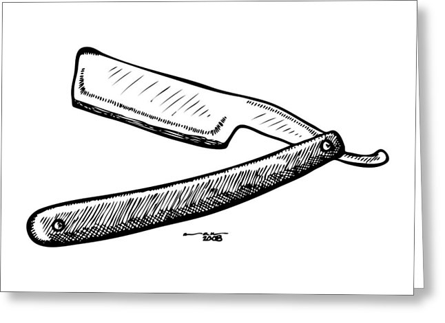 646x470 straight razor drawing