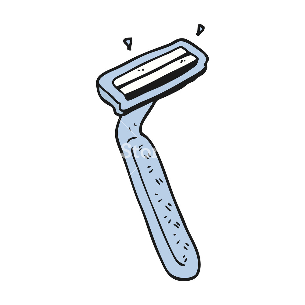1000x1000 Freehand Drawn Cartoon Razor Royalty Free Stock Image