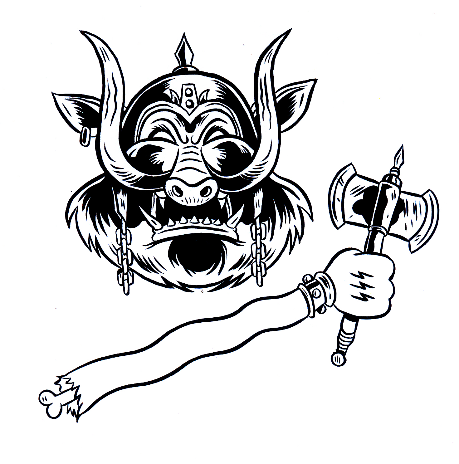 1471x1487 The Art Of Jp Cuison Razorback Shirt Project