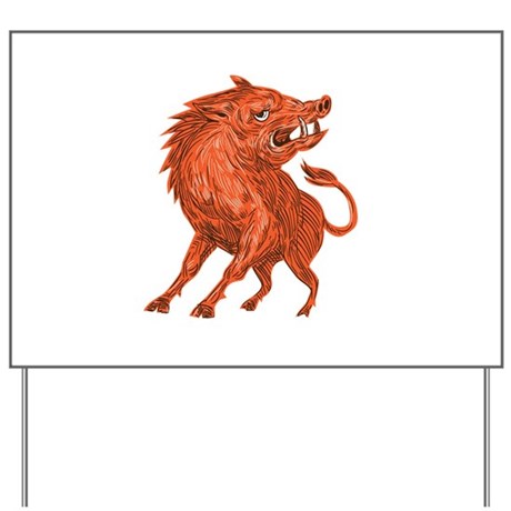 460x460 Wild Razorback Yard Signs