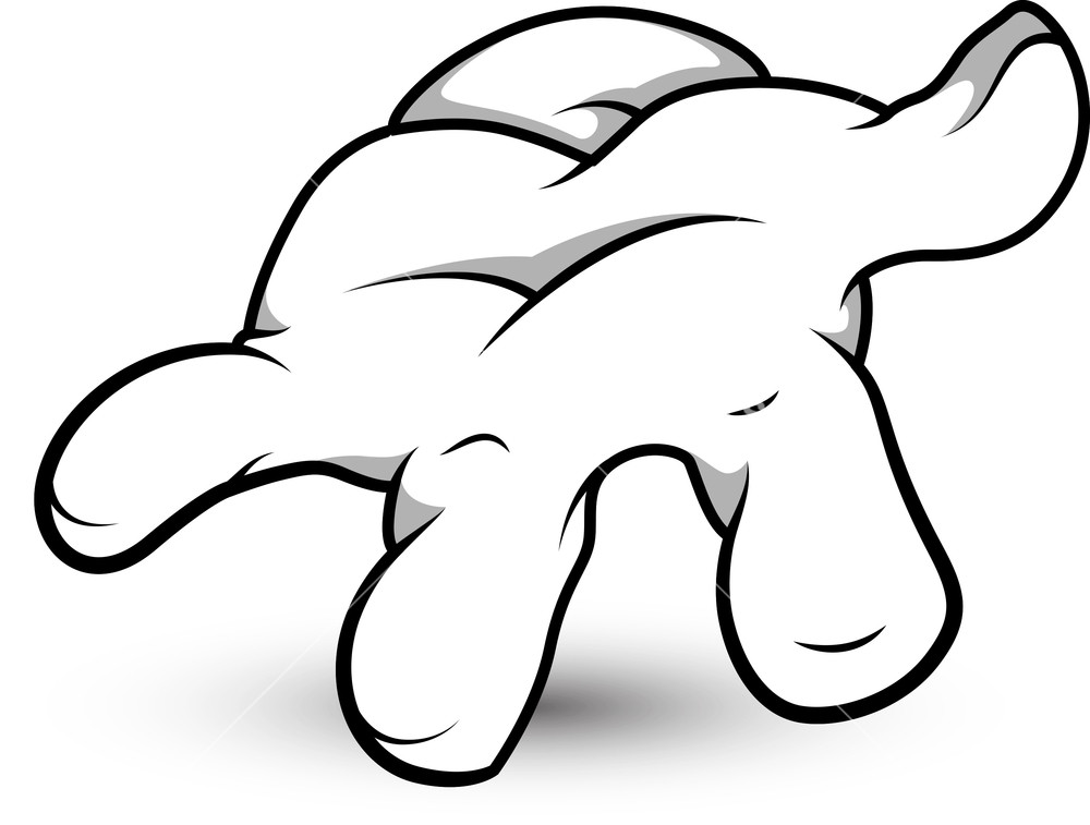 1000x757 Cartoon Reaching Hand Royalty Free Stock Image