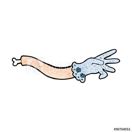 500x500 Cartoon Spooky Victorian Arm Reaching