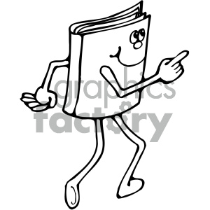300x300 Reading Book Character Clipart Royalty Free Clipart