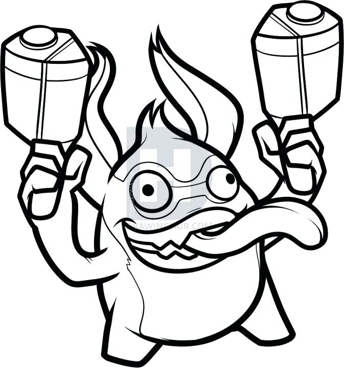 673x720 drawing skylanders coloring pages printable elegant easy to draw