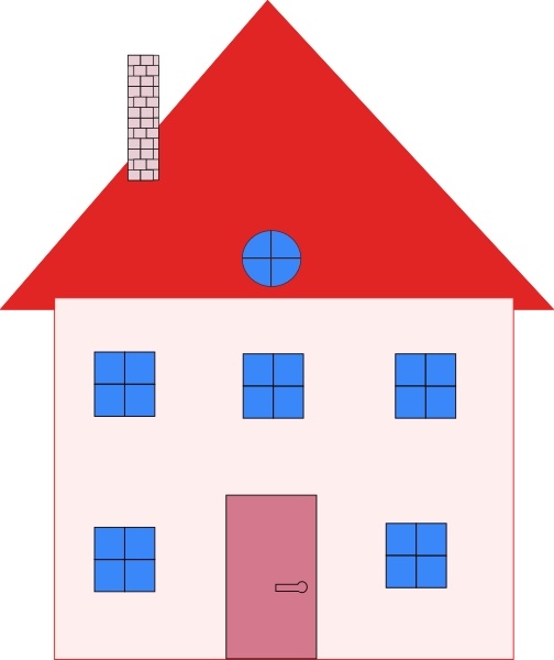 504x600 Colonial House Home Real Estate Clip Art Free Vector In Open