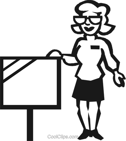 428x480 Real Estate Agent Royalty Free Vector Clip Art Illustration