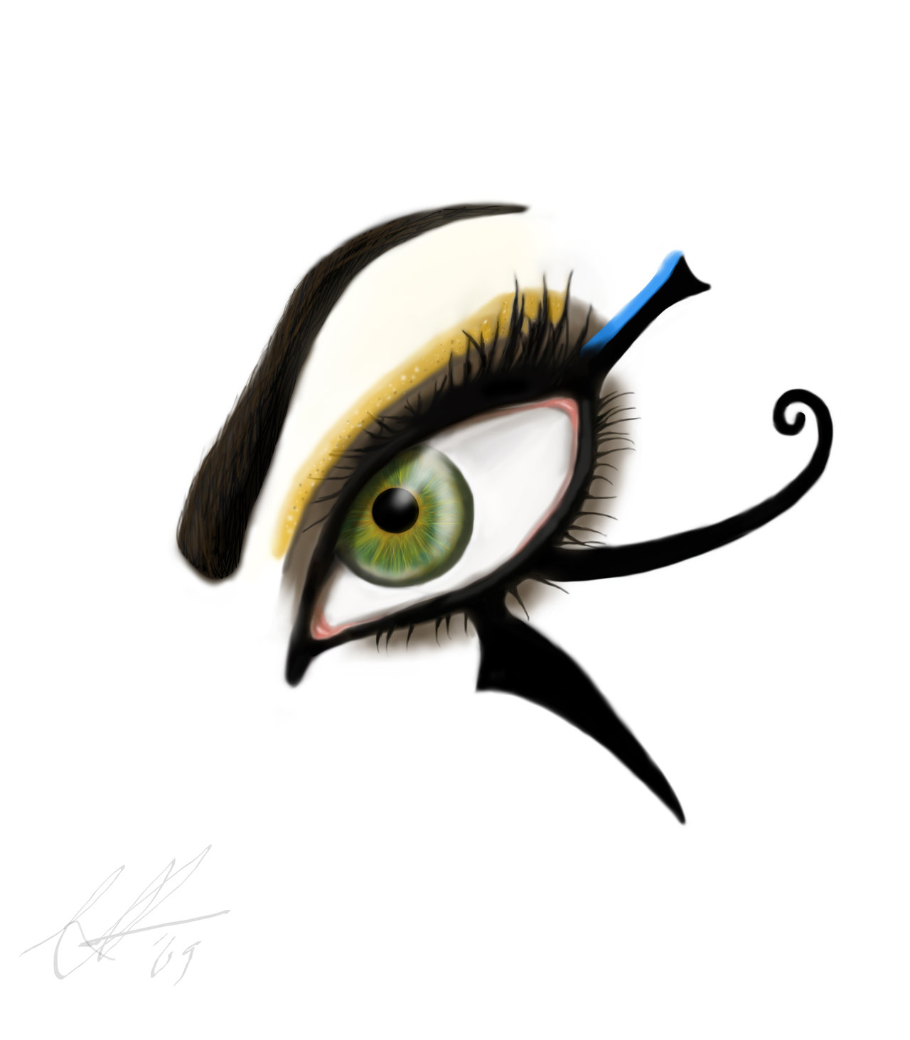 1280x1463 Color Horus Eye Tattoo Design