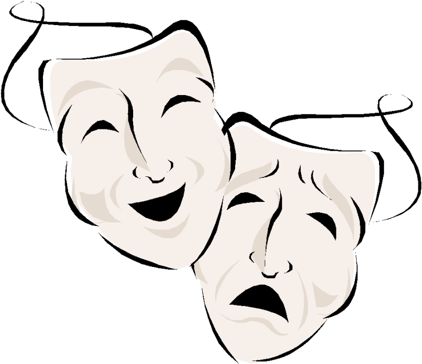 824x712 Hd Black And White How To Draw Drama Masks Reel Real