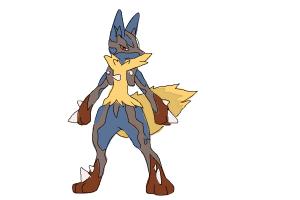 300x200 How To Draw Mega Lucario