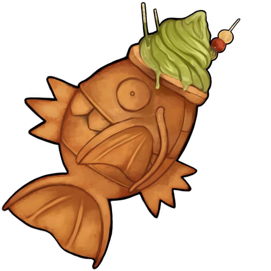 894x894 Life Is Simple, It's Just Not Easy Magikarp Taiyaki Ice Cream