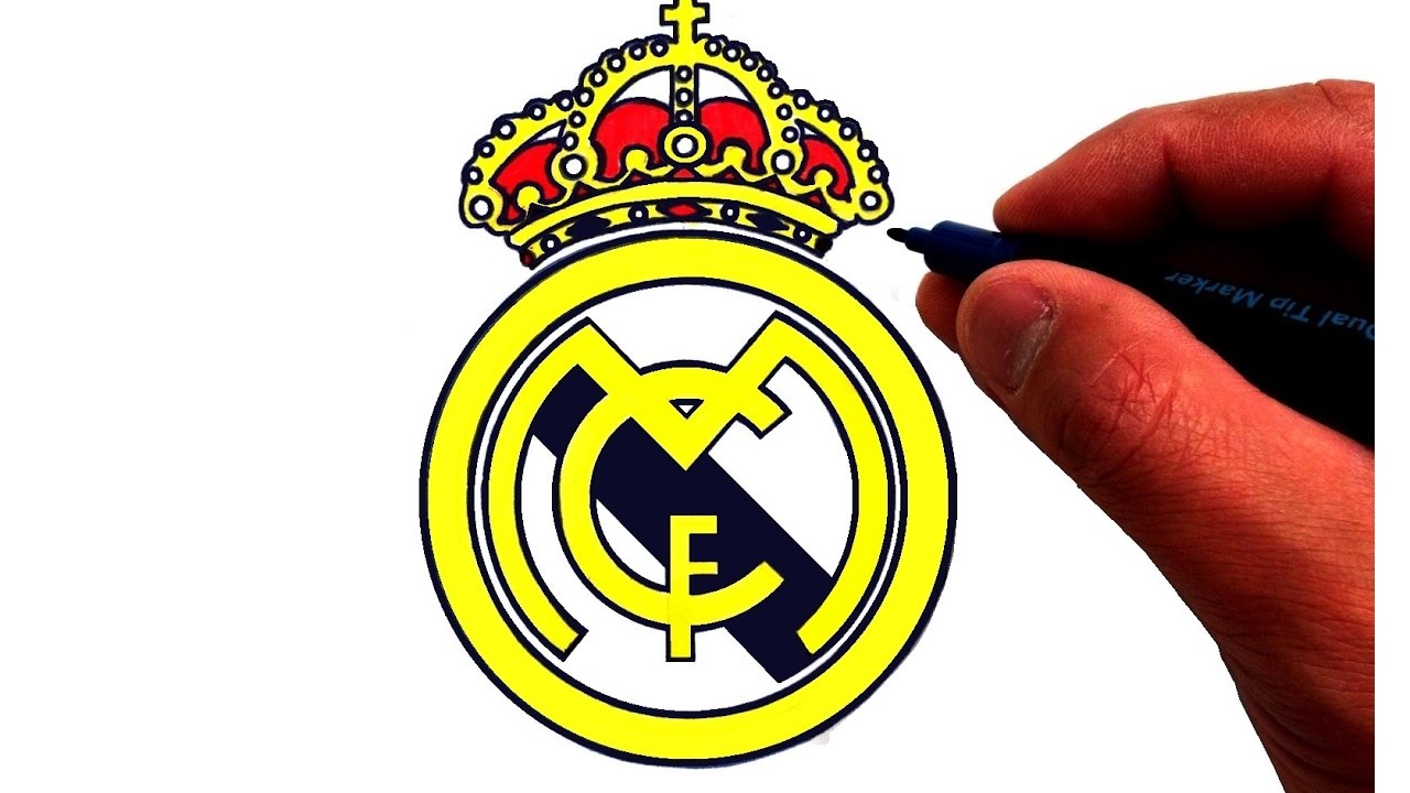 1280x720 How To Draw The Real Madrid C F Logo