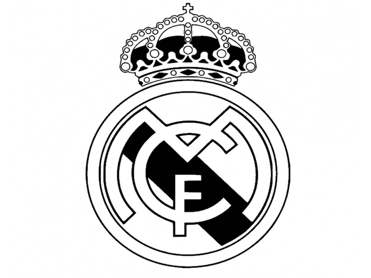 1200x900 Nice And Simple Real Madrid Logo Tattoo Stencil