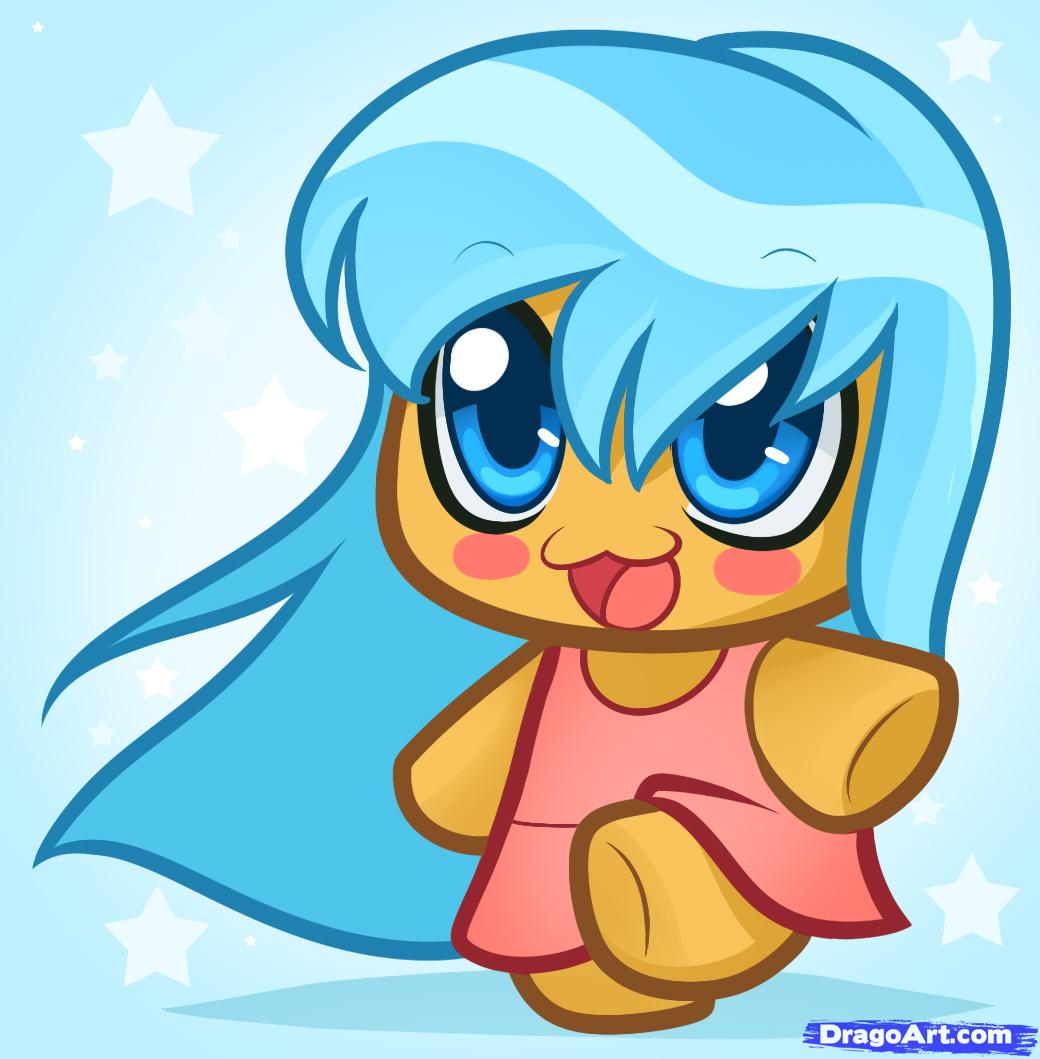 1040x1059 How To Draw Kawaii People, Step