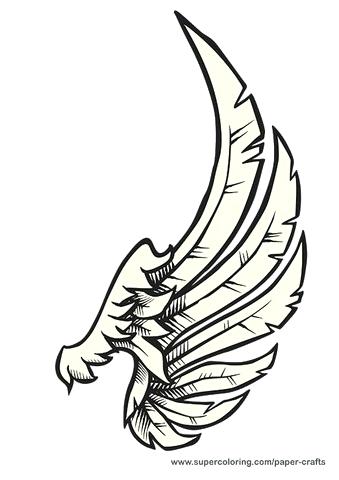 339x480 Angel Drawing Template Drawings Sketches Wings