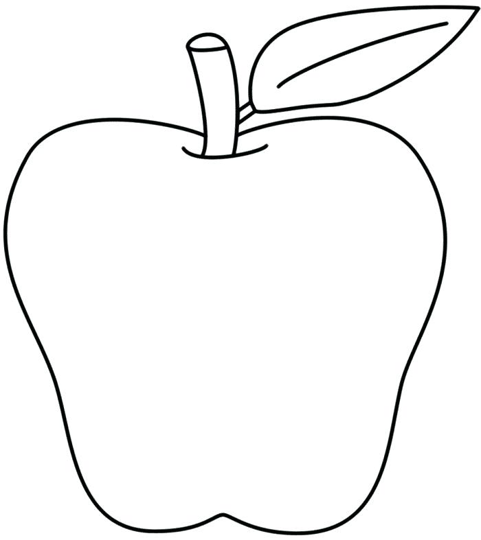 700x787 Drawing Of Apple