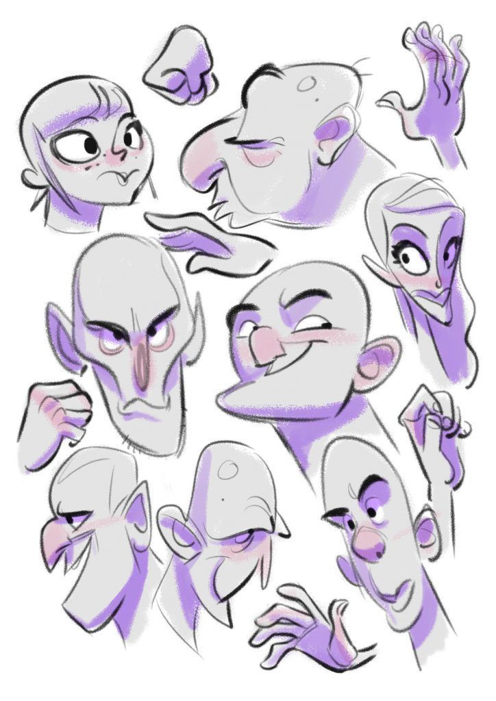 724x1024 Hand And Face Sketches