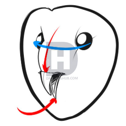 412x412 How To Draw A Barn Owl, Step