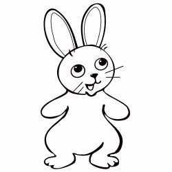 250x250 Chocolate Bunny Coloring
