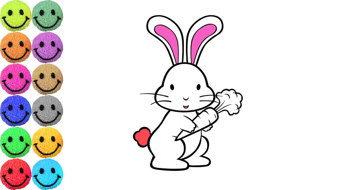 1280x720 Sampler Pictures Of Rabbits To Color Coloring Pages Rabbit Drawing