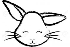 236x157 Bunny Face Drawing Easy Of A Line Realistic Step