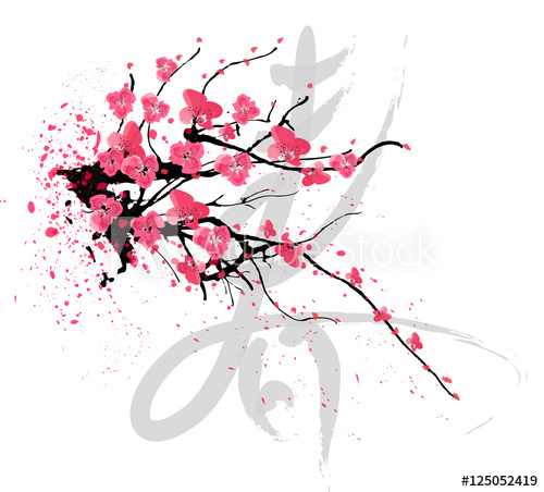 500x452 Realistic Sakura Blossom