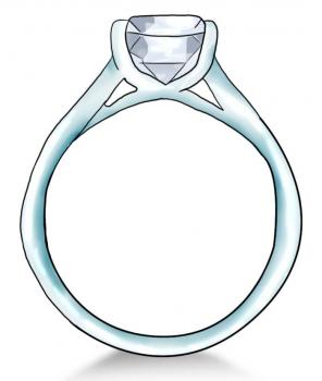 296x350 How To Draw A Diamond Ring, Step